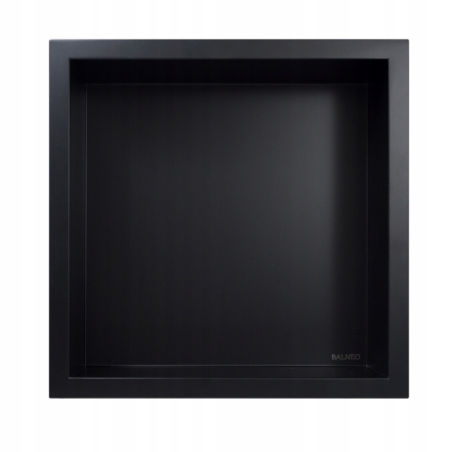 

Półka wnękowa Balneo Wallbox 30x30 gr. 10cm czarny