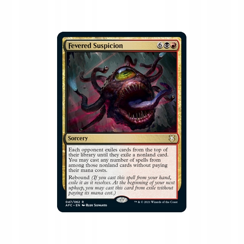 Mtg Fevered Suspicion (Rare)