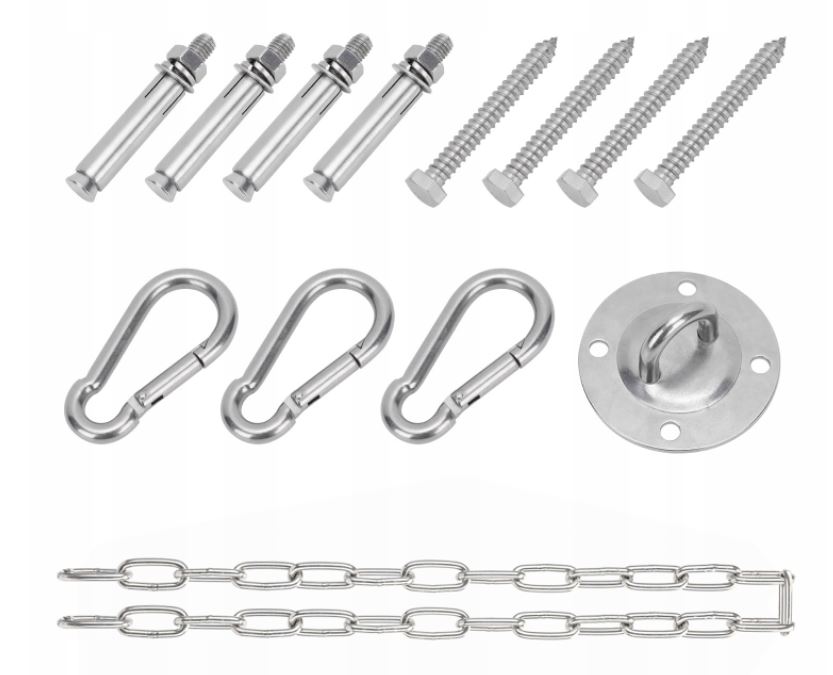 ZESTAW MONTAŻOWY DO HUŚTAWEK HAMAKA MOCNY HAK