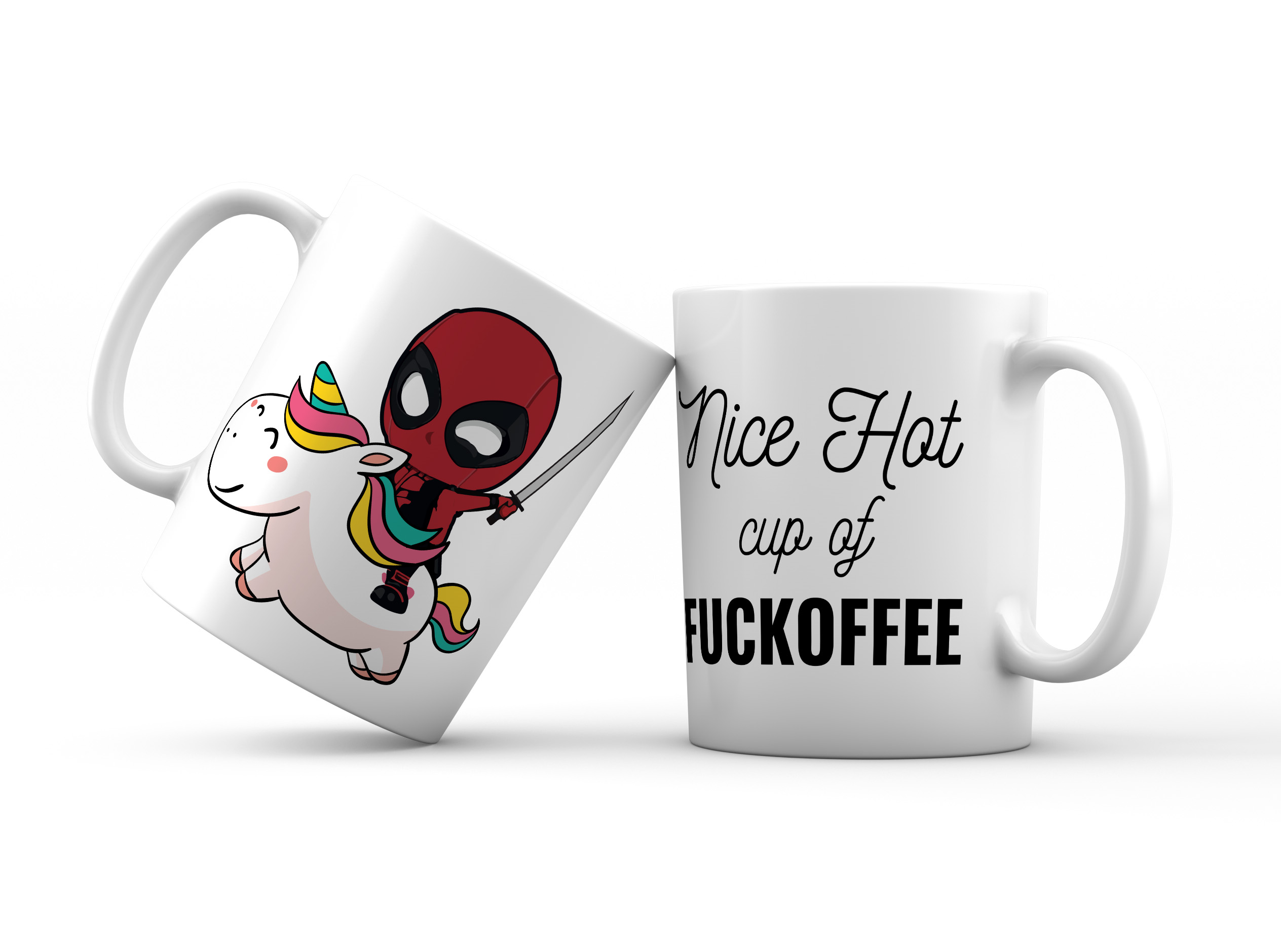 

Kubek prezent Deadpool fuckoffee jadę ci wpierdo