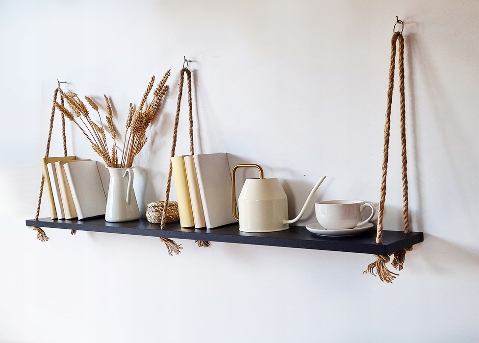 Półka Wisząca na linach kwietnik 120cm boho Kod producenta NW