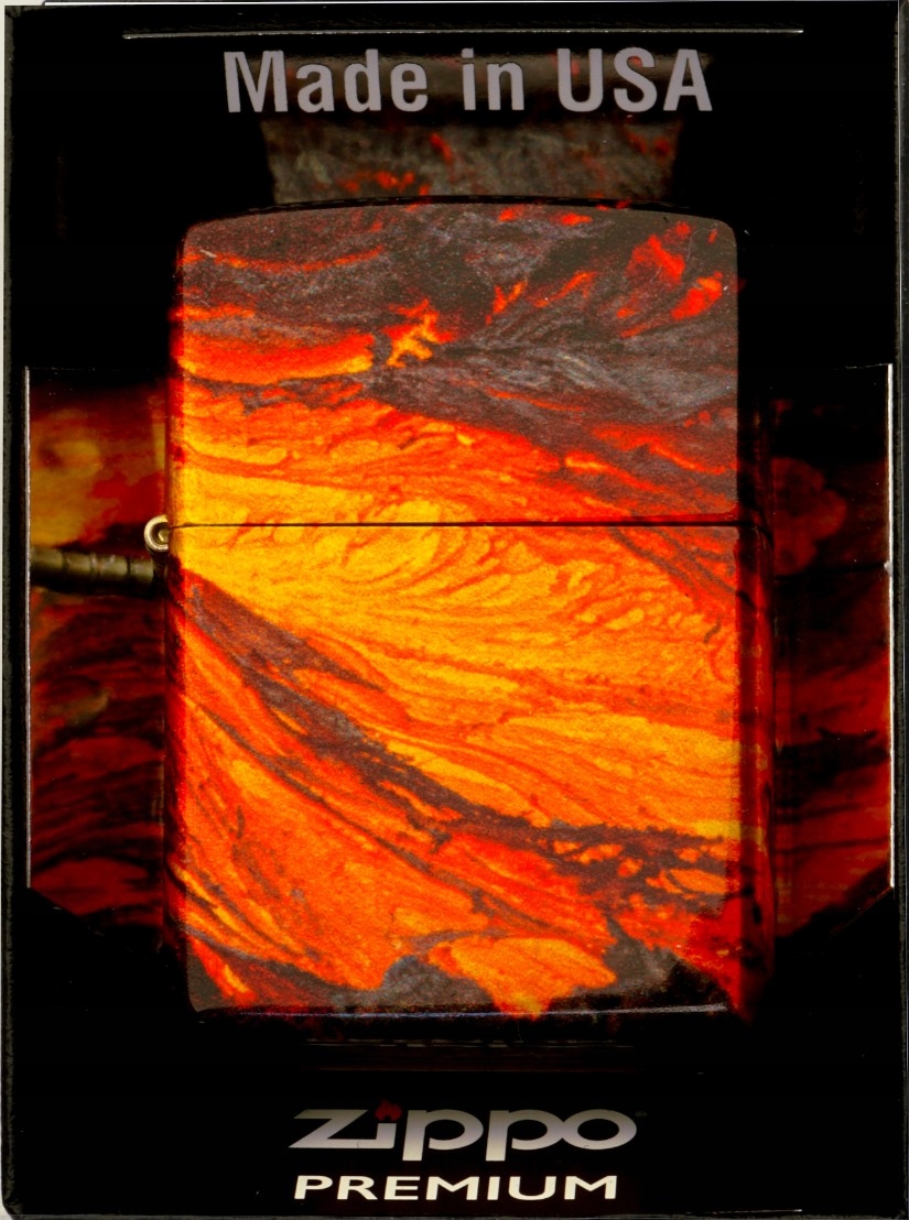 Zapalovač Zippo Lava Flow 60006590 Větruodolný benzínový