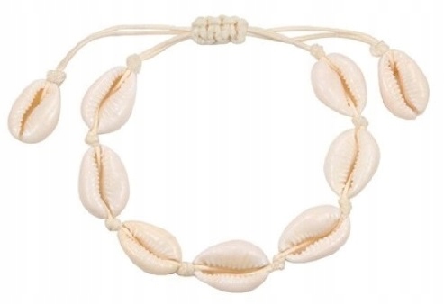 BRANSOLETKA MUSZLE MUSZELKI SEASHEL SUMMER NA NOGĘ