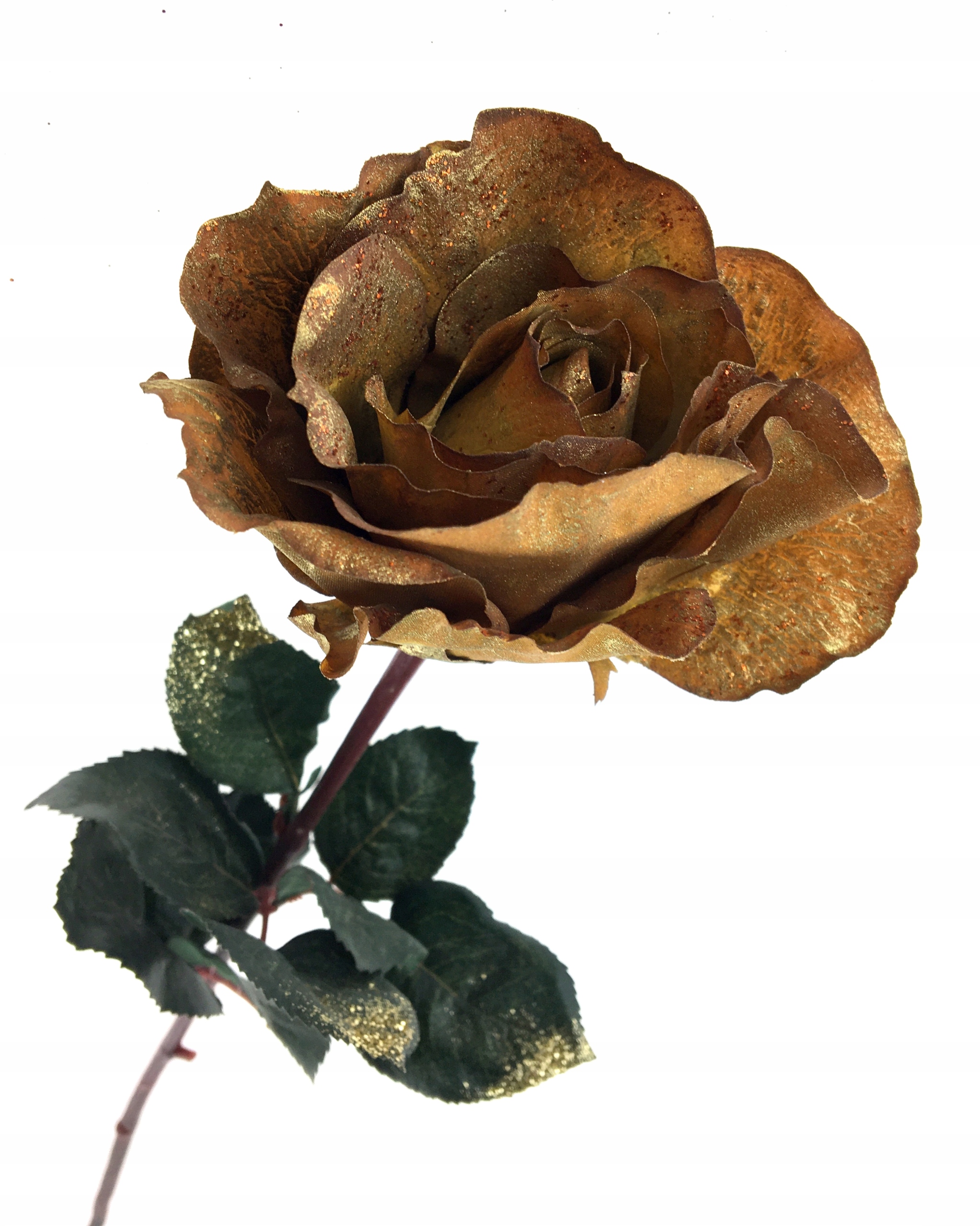 

Róża Złoto Brązowa Duża Gałązka Świąteczna Premium