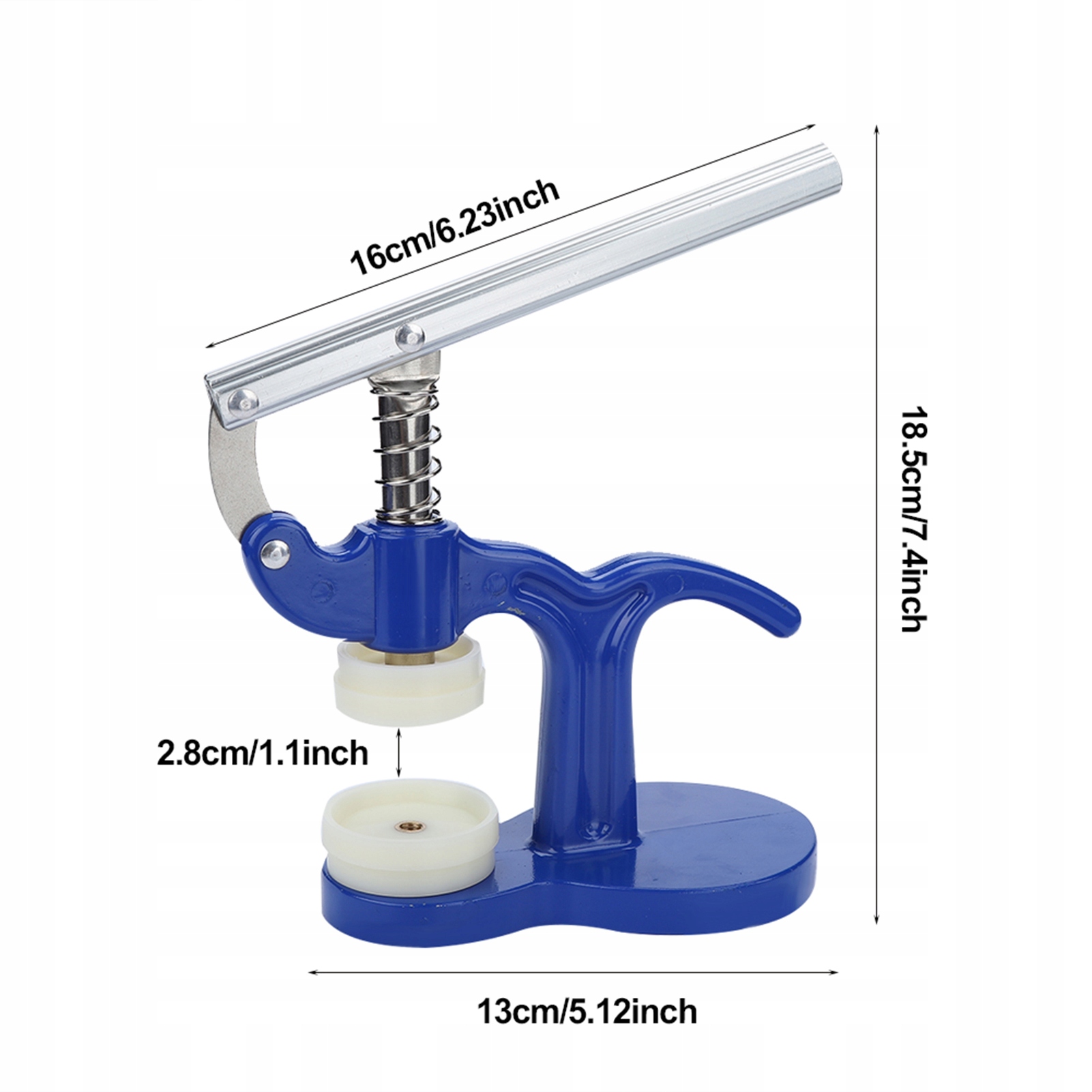 PRASA ZEGARMISTRZOWSKA DO ZAMYKANIA DEKLI ZESTAW Model niebieski