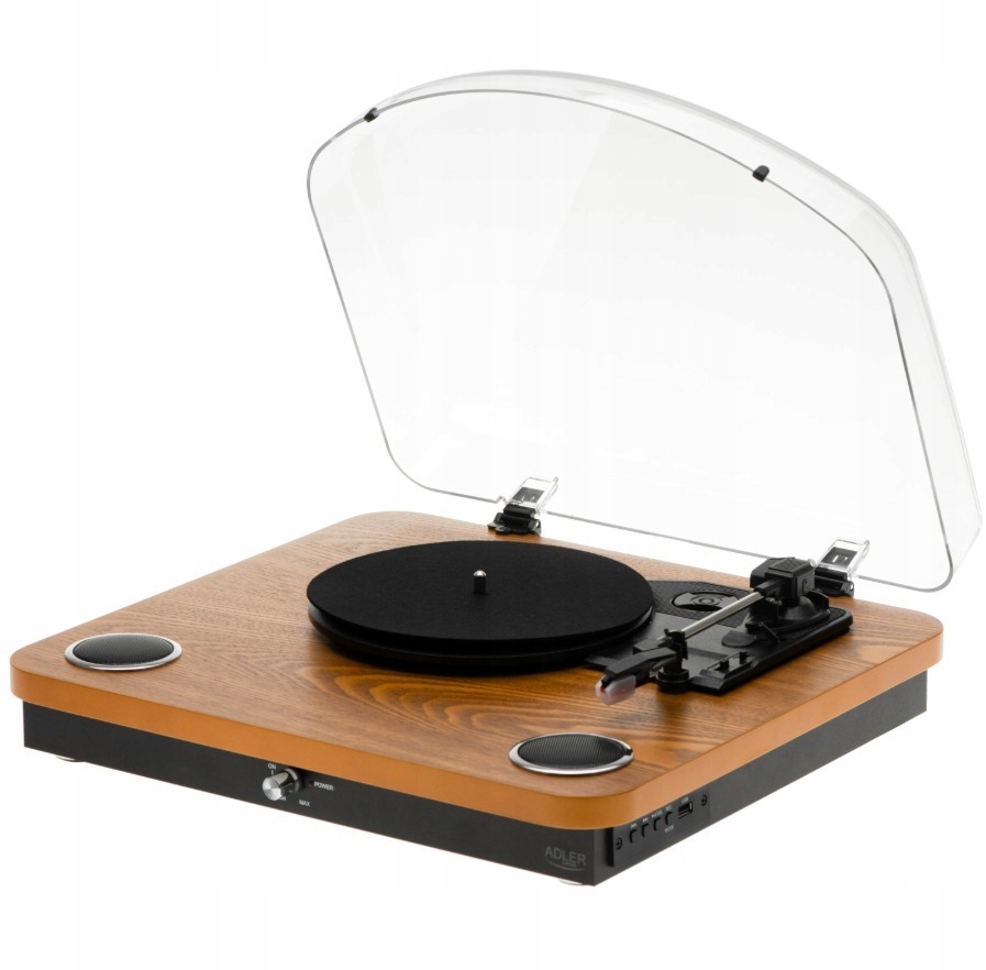 Adler Gramofón AD1914 Wood Usb Bluetooth