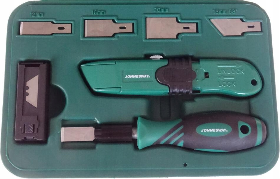 NOŻE SKROBAKI OSTRZA TAPECIAK 27SZT JONNESWAY