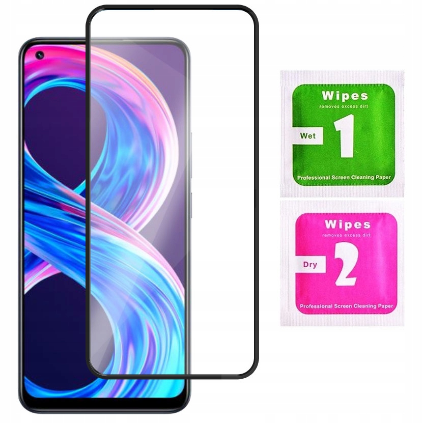 

Szkło do Realme 8 8 Pro Cały Ekran Full 5D