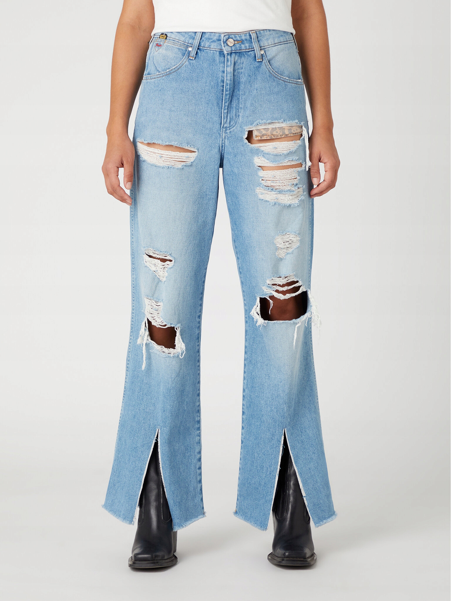 Wrangler Jeansy Mom Relaxed W24M96M28 112327225 Niebieski Relaxed Fit