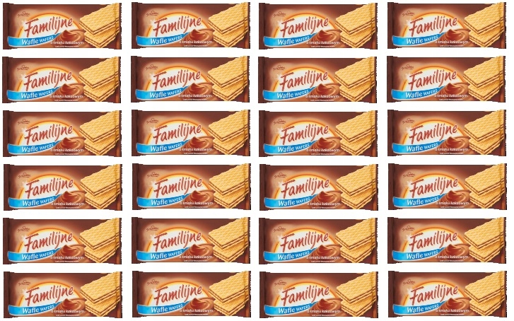 24 x 180 g Jutrzenka Rodinné kakaové oplatky Karton