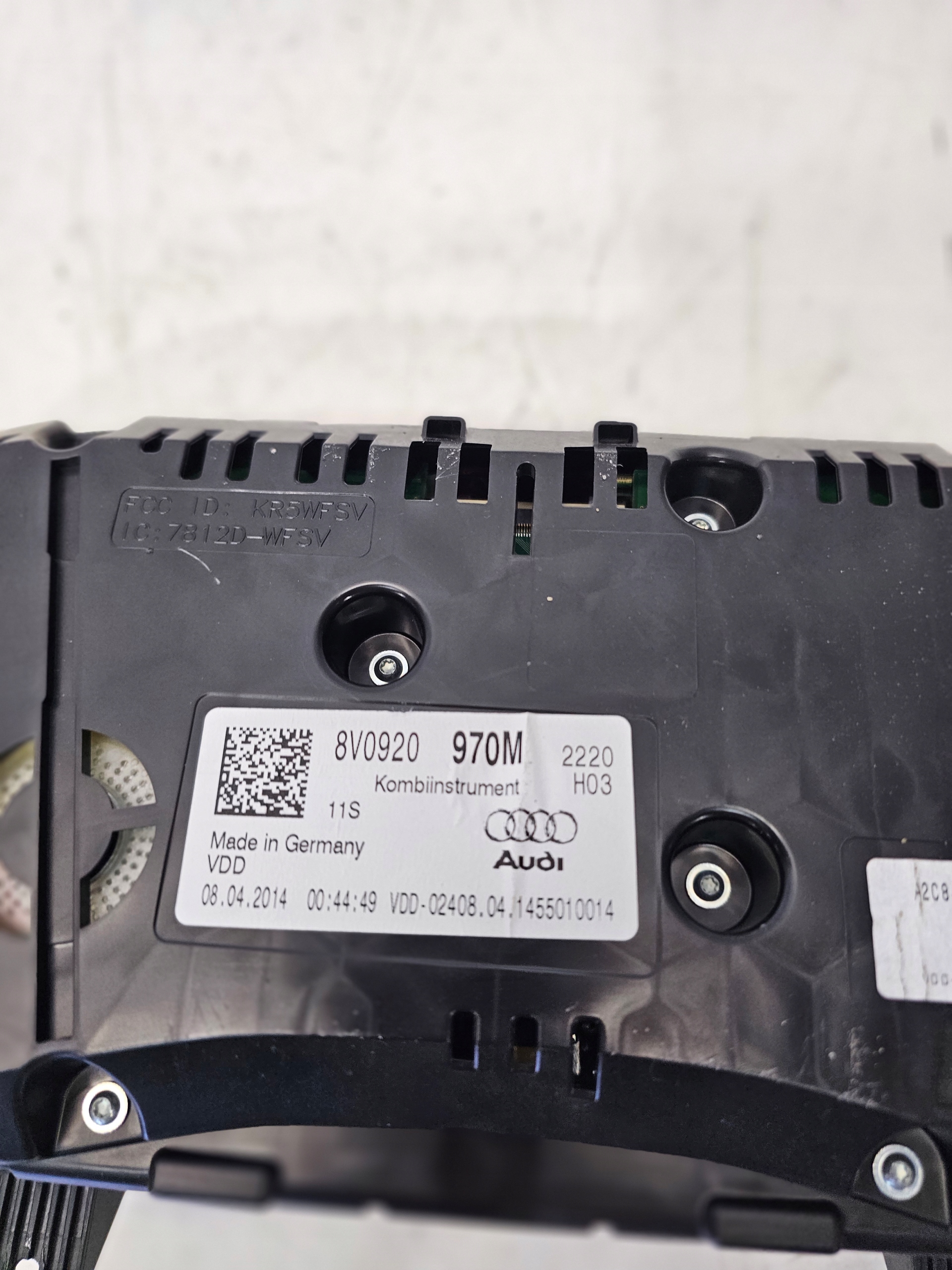 dials dials display AUDI A3 8V 1.4 TFSI 8V0920970M UK
