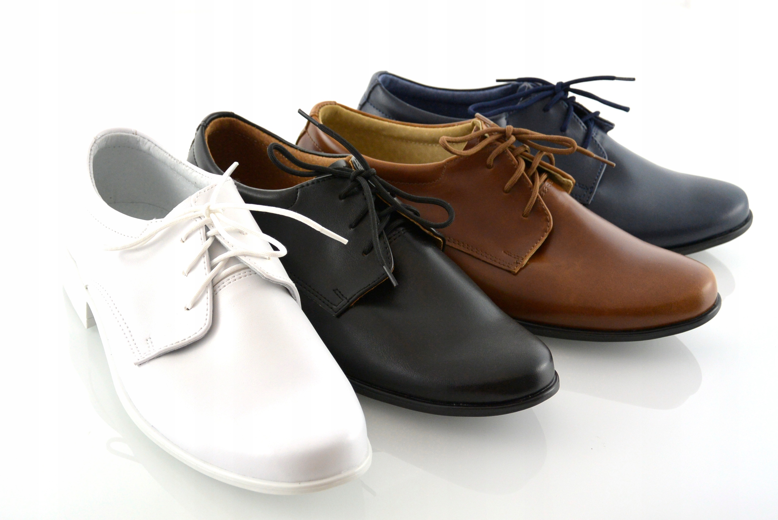 CZARNE CHŁOPIĘCE PÓŁBUTY KOMUNIJNE WIZYTOWE r30 Marka Inna marka