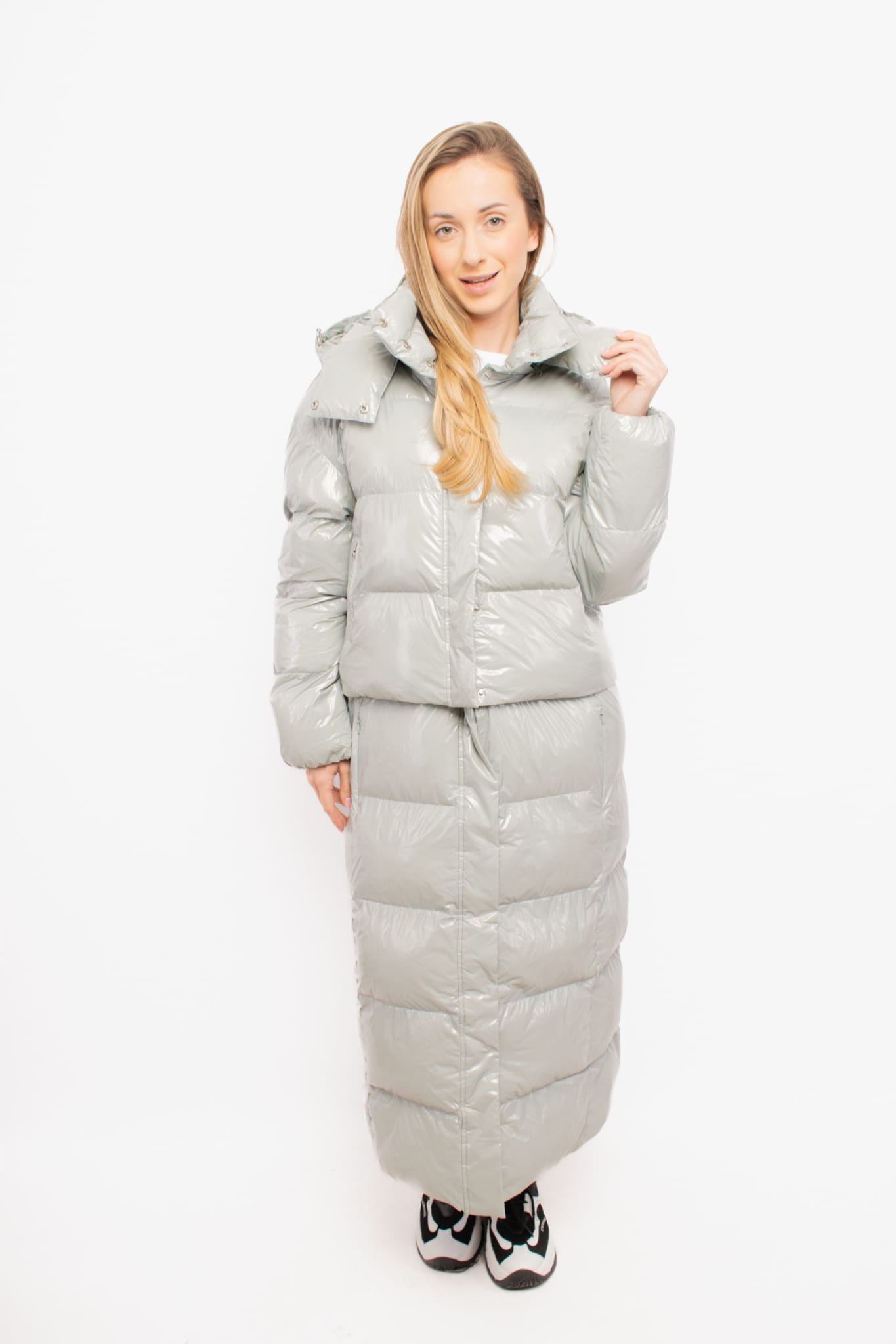 Dámská bunda 2v1 Patrizia Pepe 2O0151 A488 šedá Jackets: 40