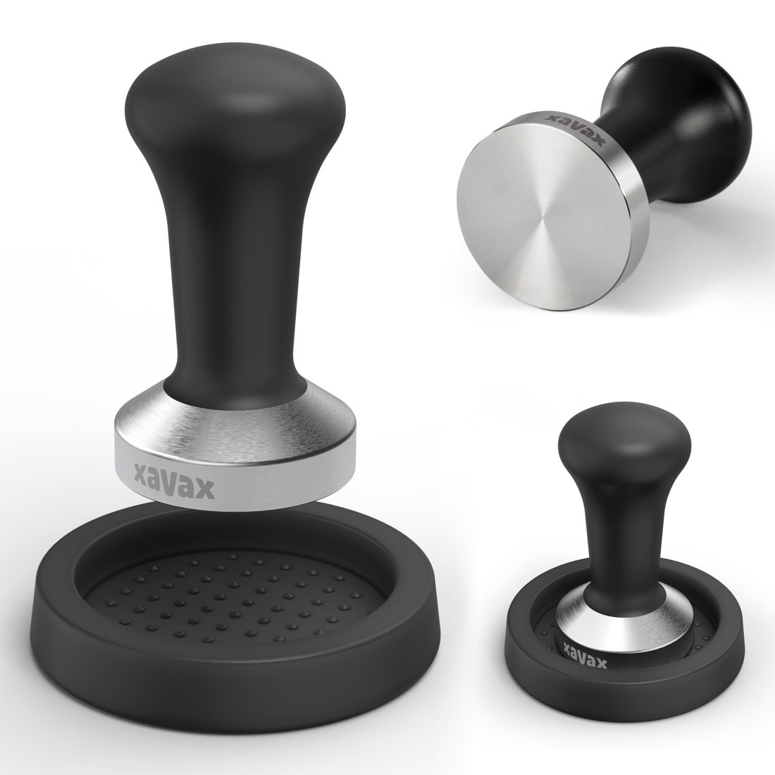 Ubijak Do Kawy Tamper 51MM Xavax Barista Zestaw Z Matą Stal Nierdzewna