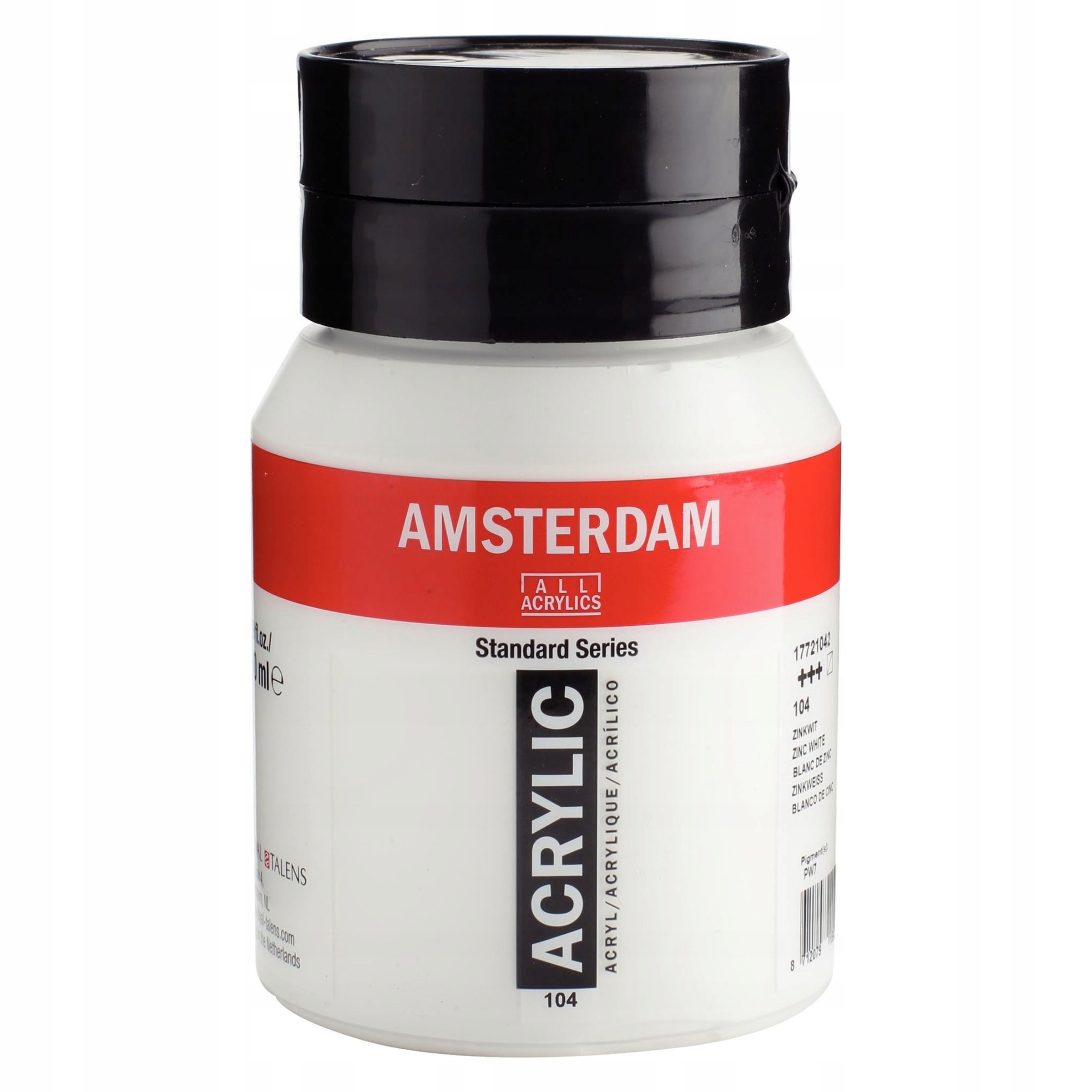 Barva akrylová Amsterdam Zinc White, 500 ml