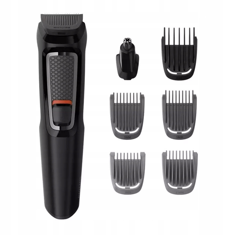 Maszynka Trymer Do Włosów Brody Nosa Philips Multigroom 8 Nasadek