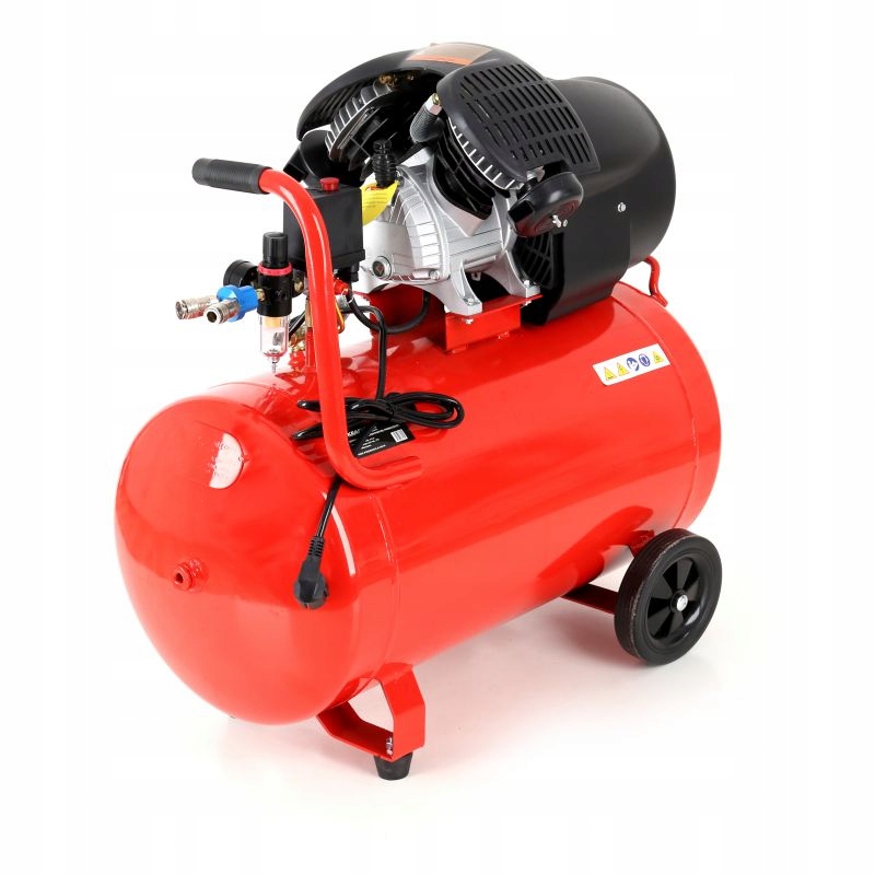 KOMPRESOR 100L 2 TŁOKI NAPĘD BEZPOŚREDNI SPREŻARKA SEPARATOR 230V Model KD1483