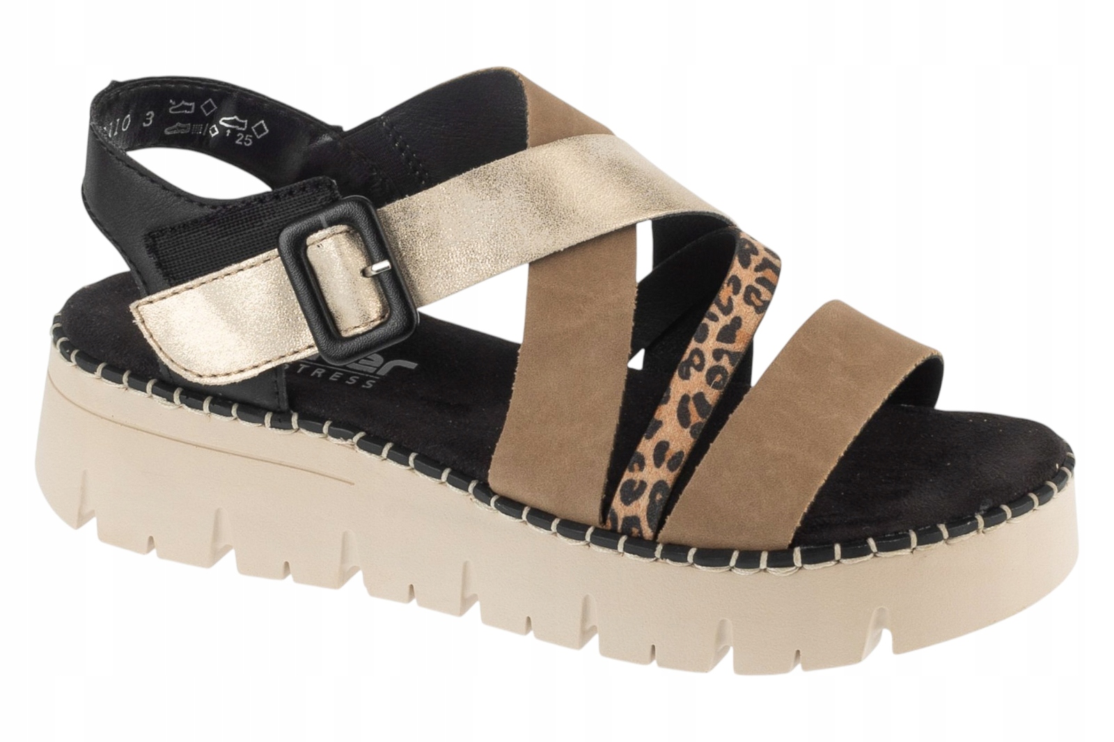Rieker Sandals [42] Dámské sandály, béžové