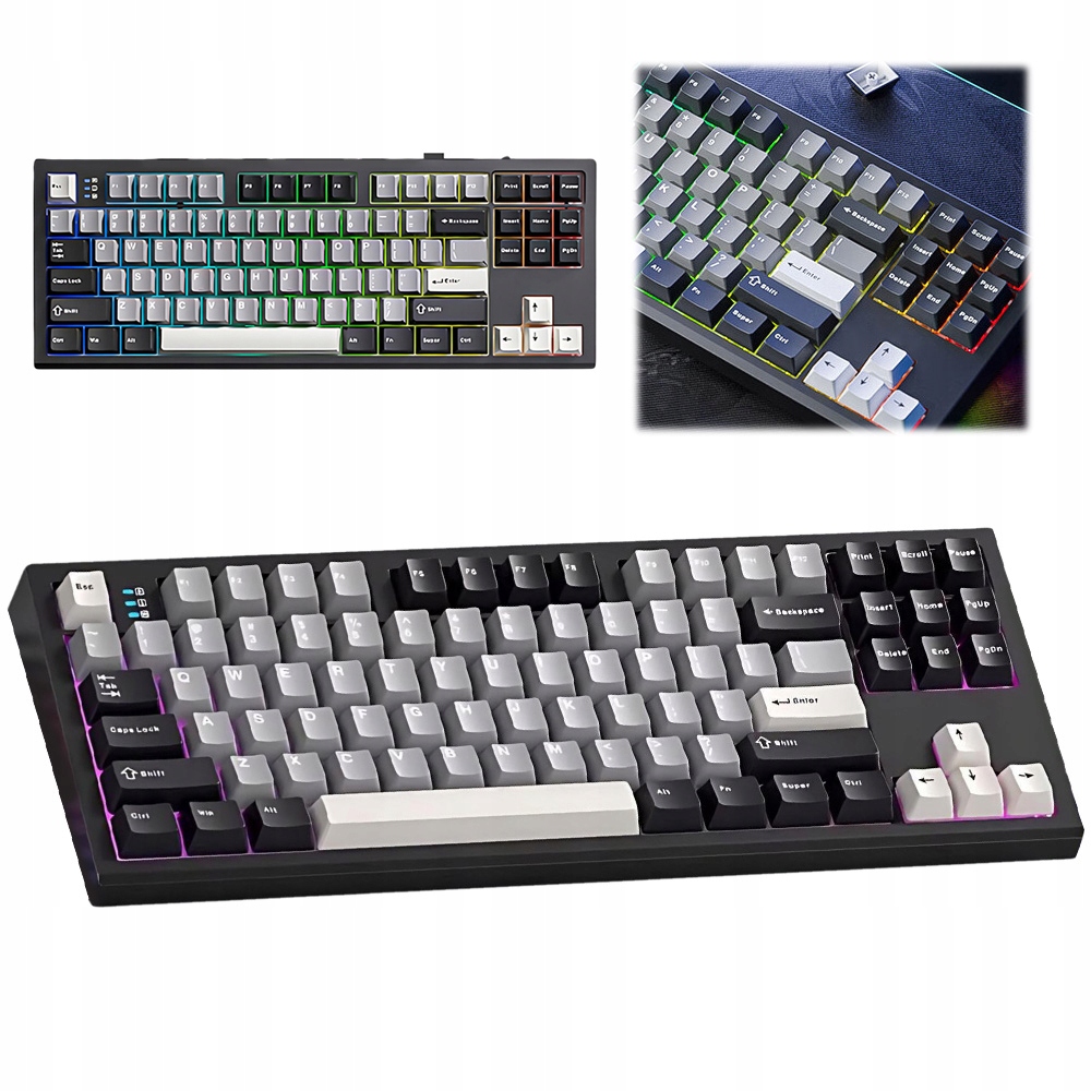 Klawiatura Gamingowa Mechaniczna PrzewodowyDla Graczy Biura Bluetooth S87