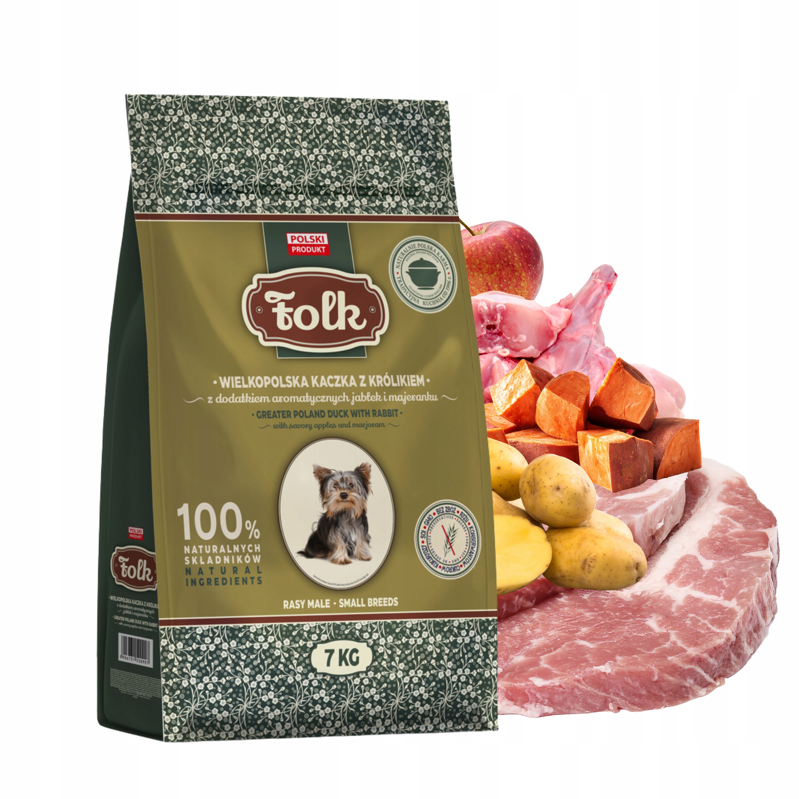 Folk Mini Krmivo pro psy Velkopolská kachna s králíkem 7 kg