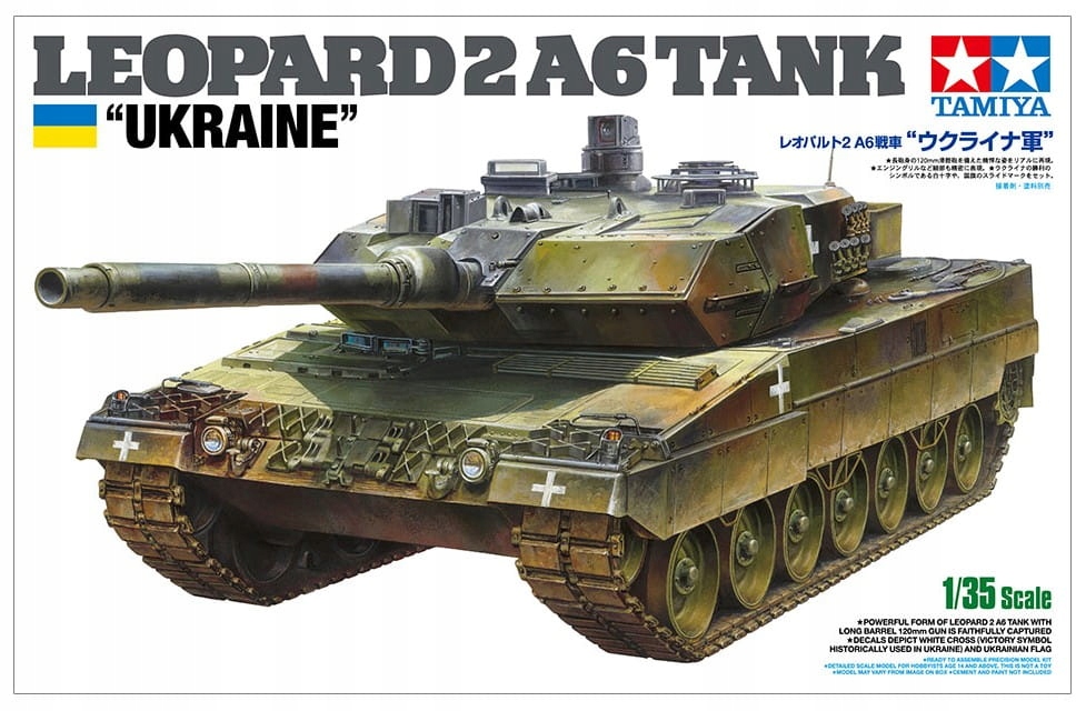 Tamiya 25207 Leopard 2 A6 Tank "Ukraine" 1:35