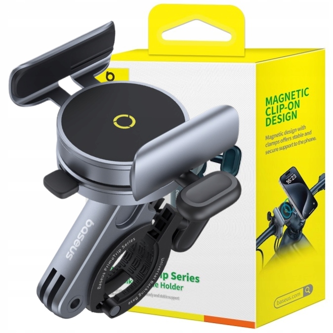 Baseus Magnetický Držák Na Kolo Pro Telefon, Šroubový Zámek, Stabilní
