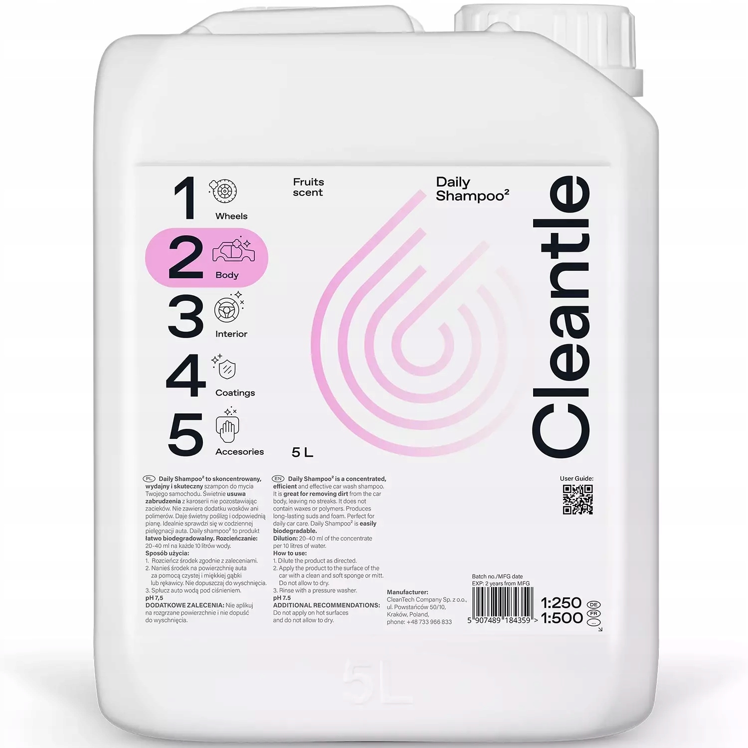 Cleantle Daily Shampoo2 5L