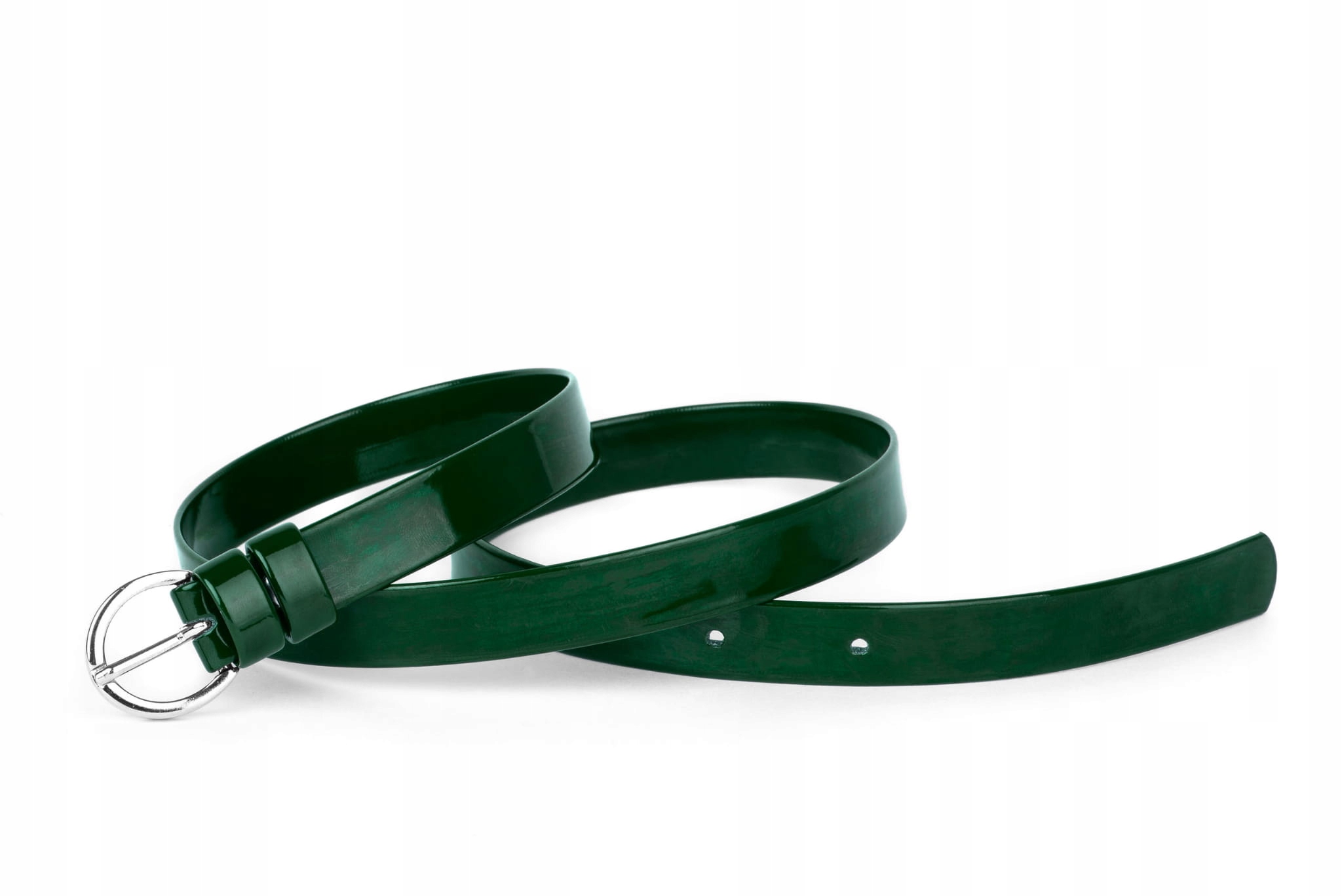 

Pasek damski klasyczny butelkowy lakier 2 cm