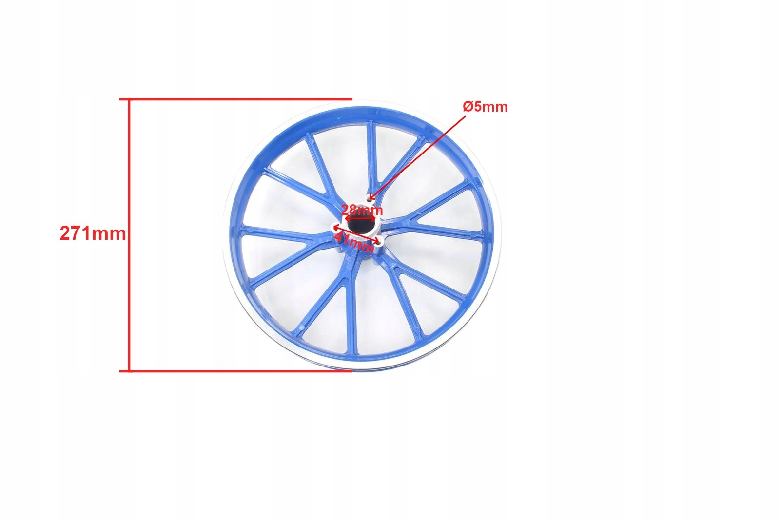 FELGA TYŁ POCKET CROSS 2,75x10'' NIEBIESKA HB Producent WZMOTO
