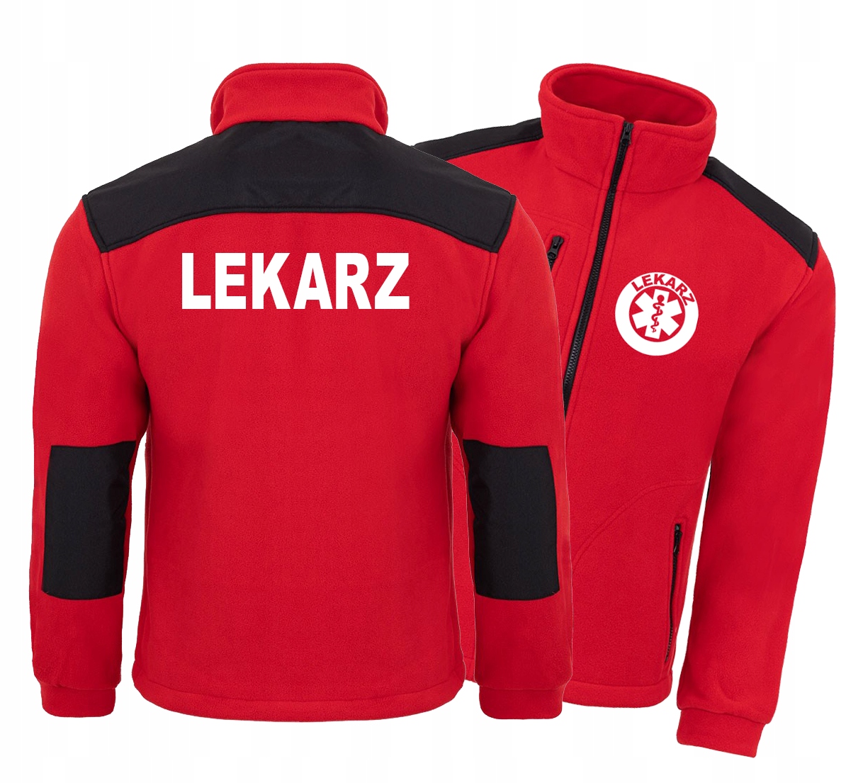 

Polar męski Haft Lekarz czerwony L