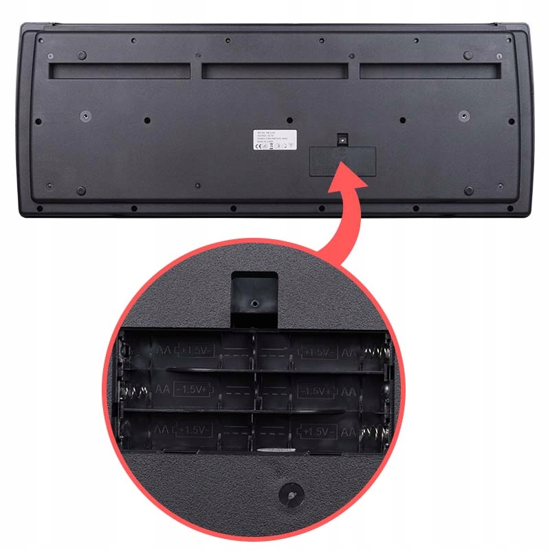 DUŻY KEYBOARD ORGANY PIANINO DO NAUKI 61 KLAWISZY +MIKROFON +STATYW +GRATIS Marka MK