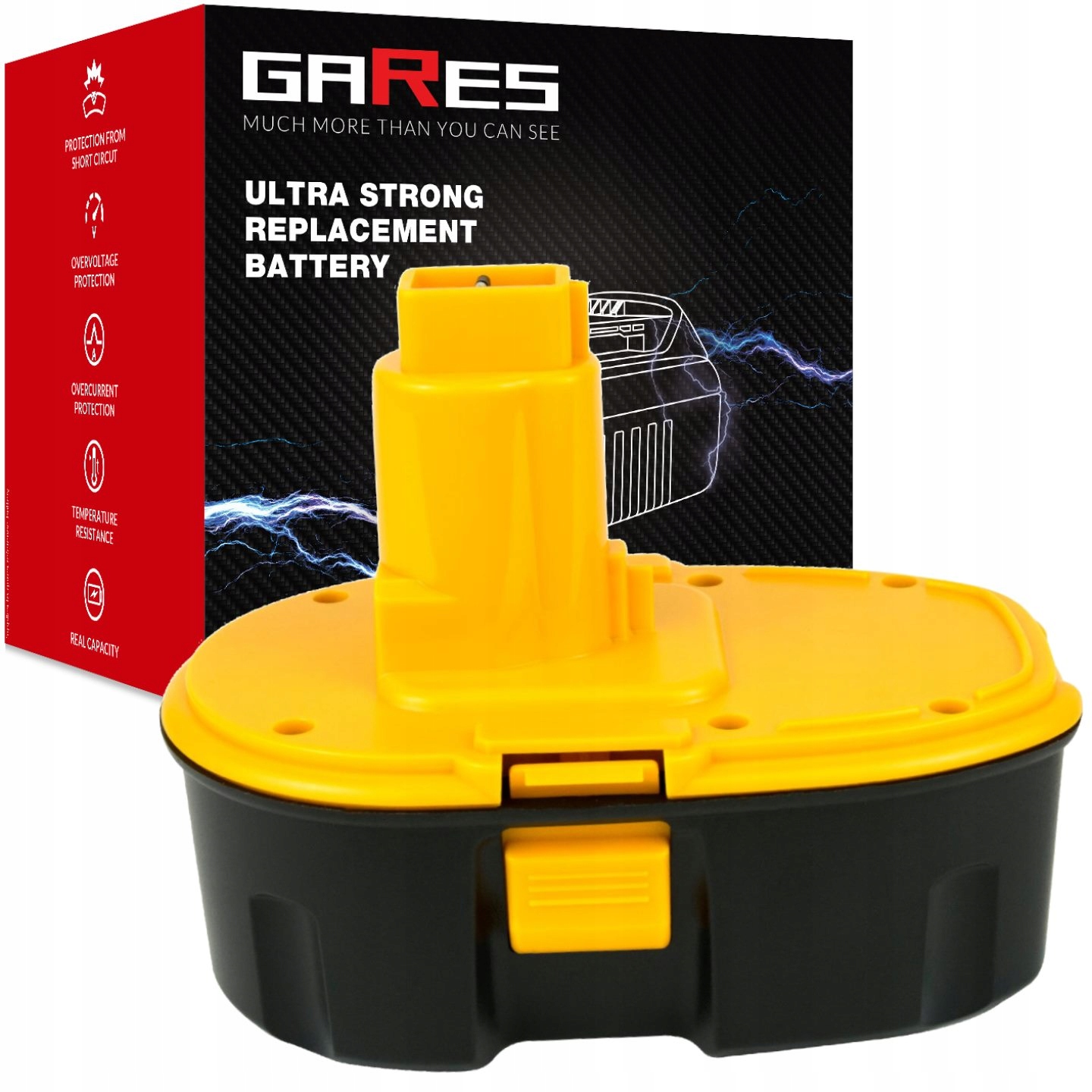 Baterie Akumulátor pro Dewalt DC212 DC411B DW919 DW908 DC572 18V 3Ah