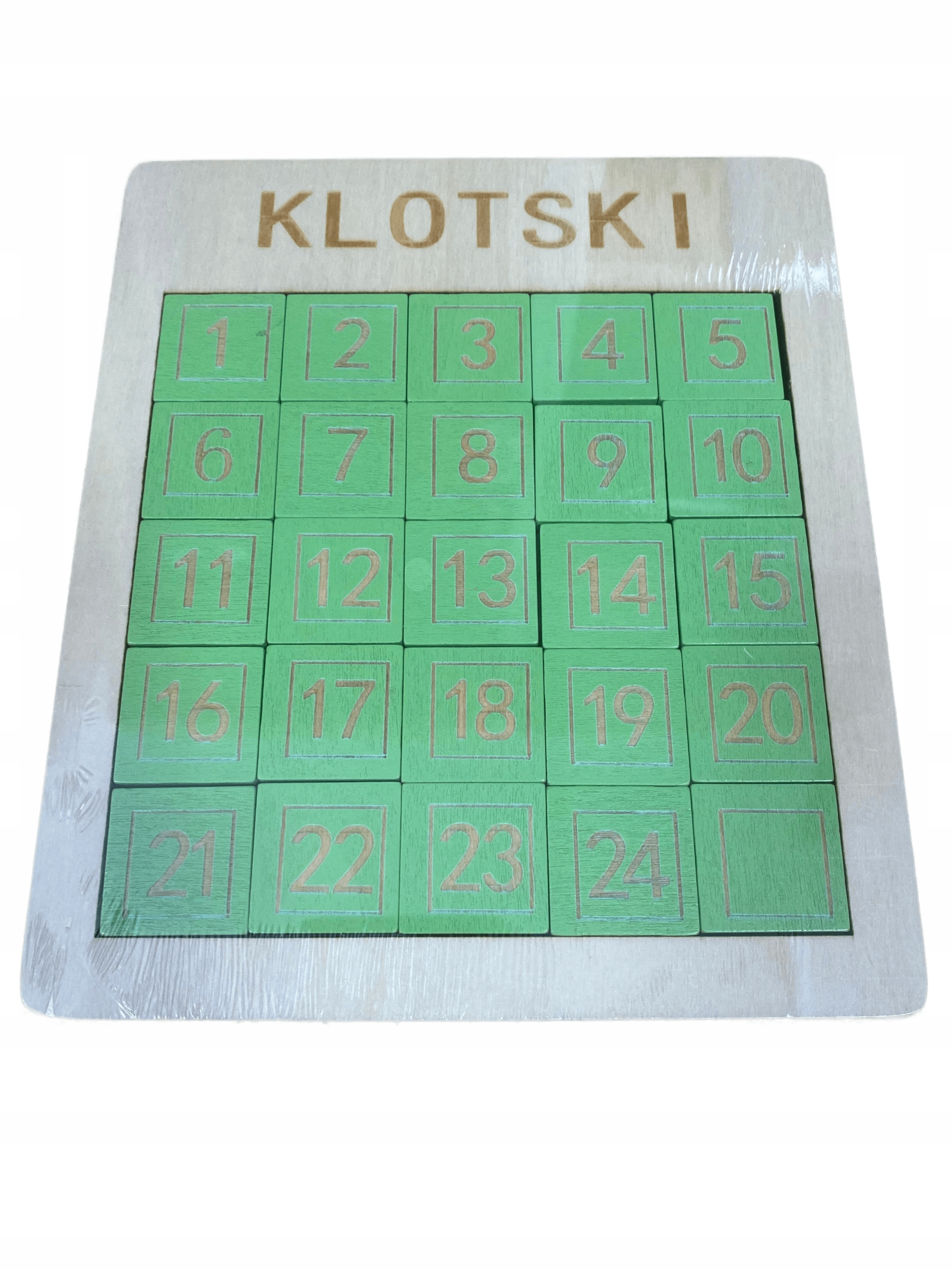 

Przesuwanka Logiczna Liczby 5x5 Klotski Drewniana