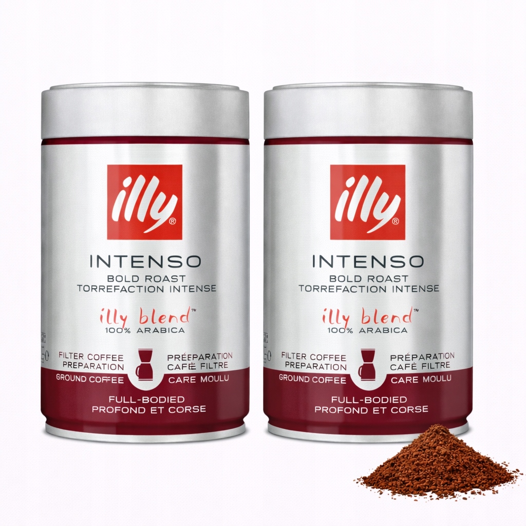 Mletá káva 250 g Illy Intenso Bold Roast 100% Arabica