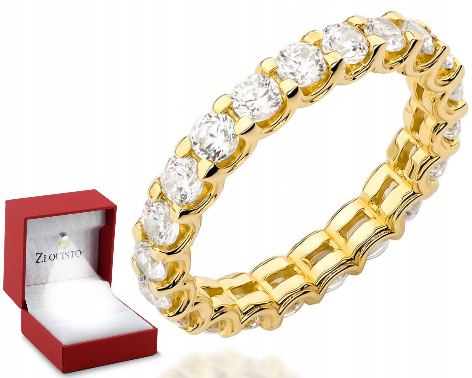 Zlatý Prstýnek S Brilianty, Bohatý 585 Dárek Pro Ženu