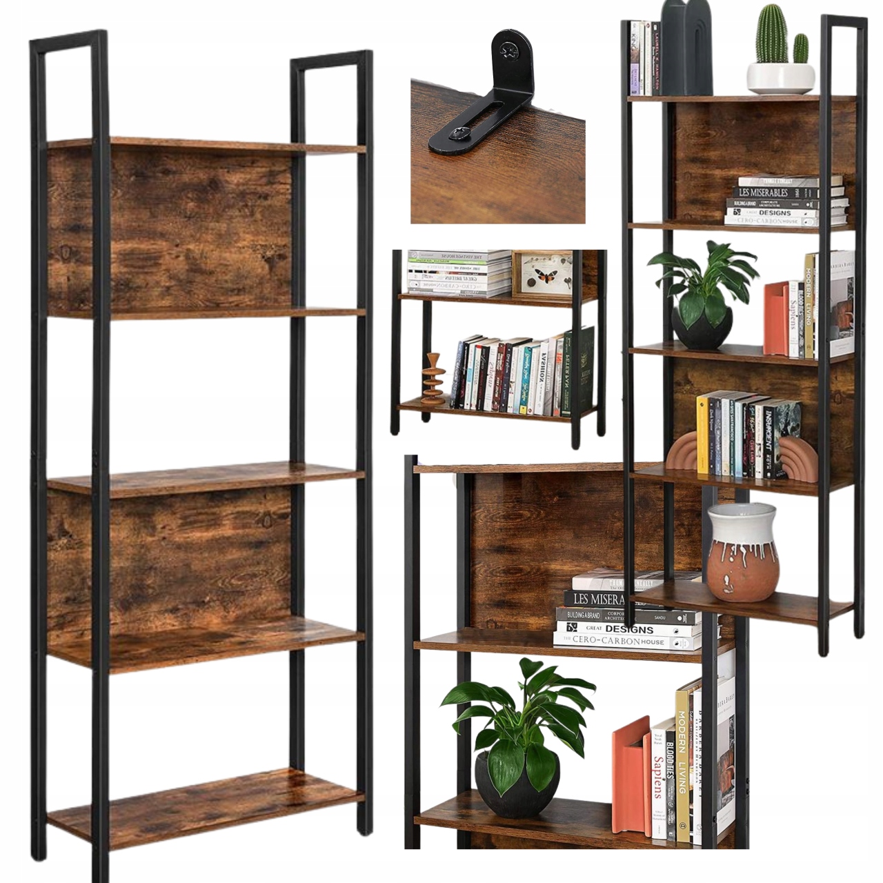 Regál Stĺpikový do kabinetu na dokumenty, voľne Stojaca industriálna polica Lof