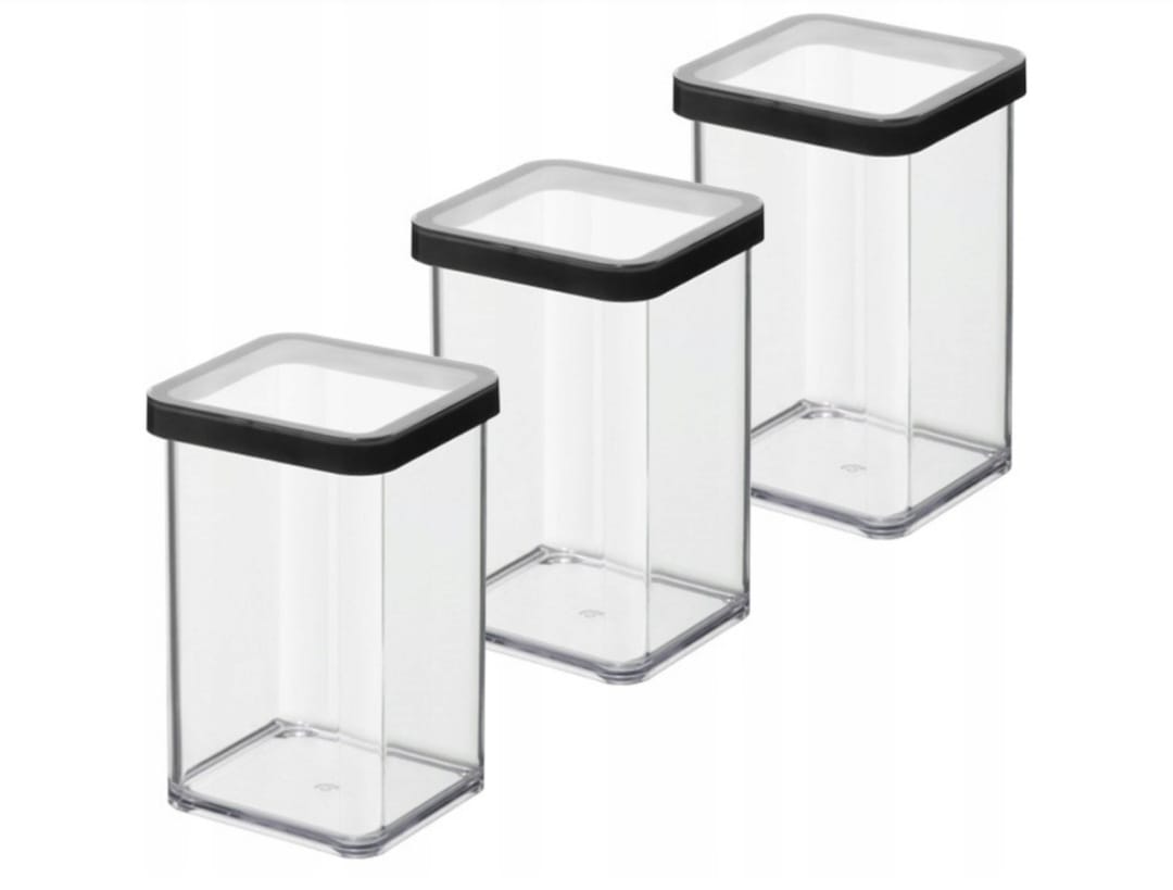 

Rotho Zestaw 3 Pojemników 1l produkty sypkie Loft