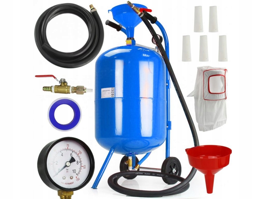 Mobilná tryskacia jednotka, pieskovačka 76l G02020