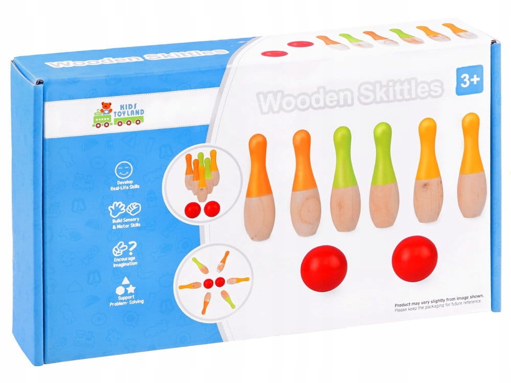 Kolorowe drewniane kręgle Kod producenta SP0668