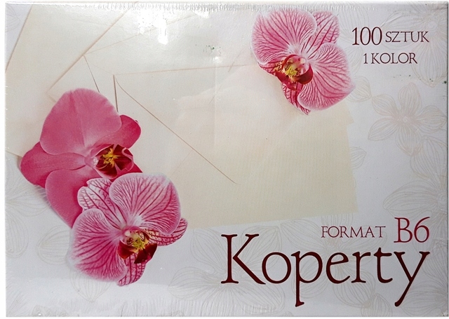 

Koperty kremowe B6 Pol-mak 100 sztuk