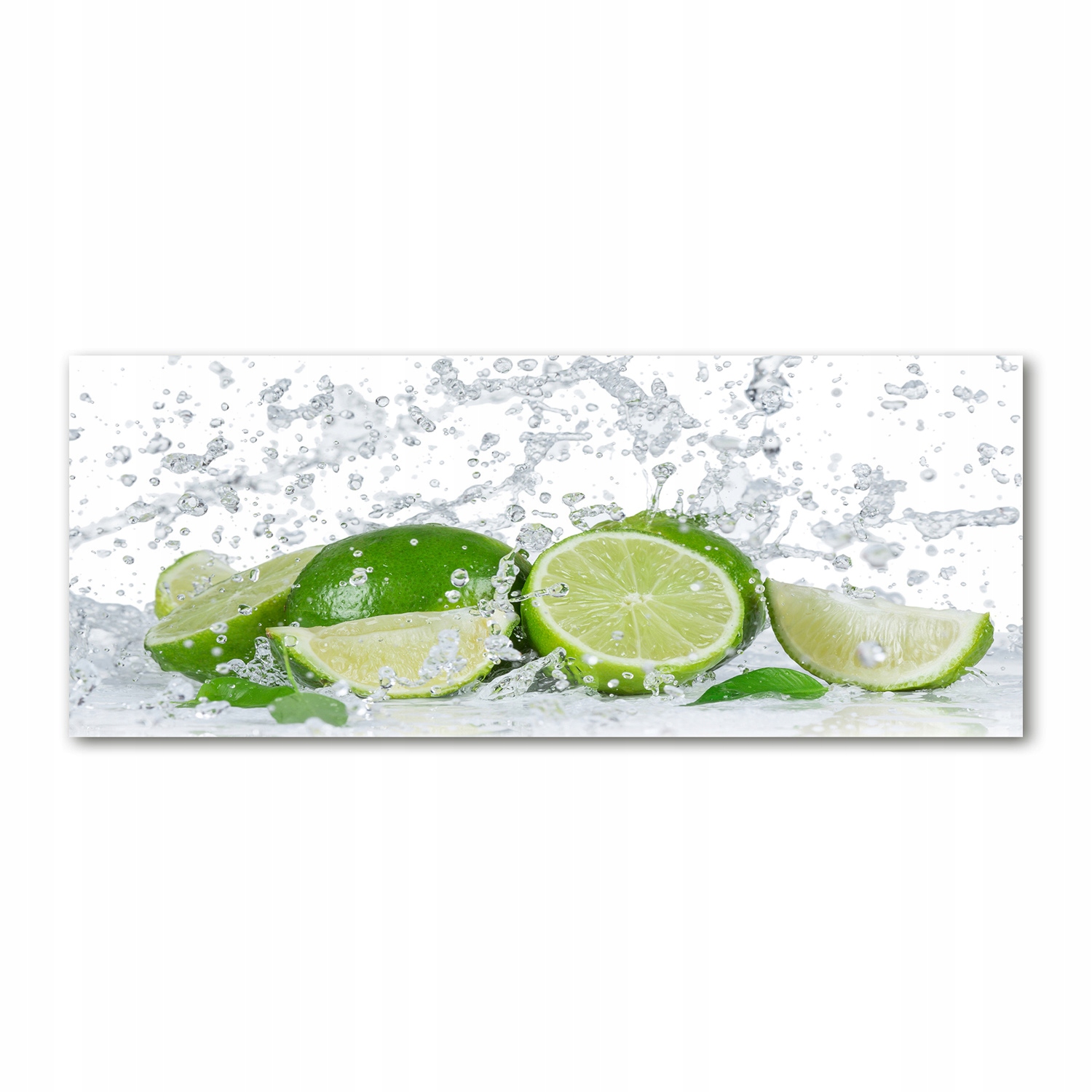 

Foto obraz akryl zdjęcie Limonki i woda 125x50 cm