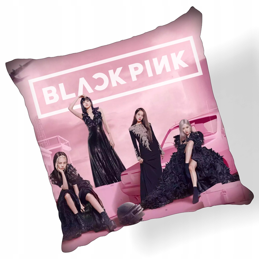 

Poszewka na poduszkę poszwa black pink