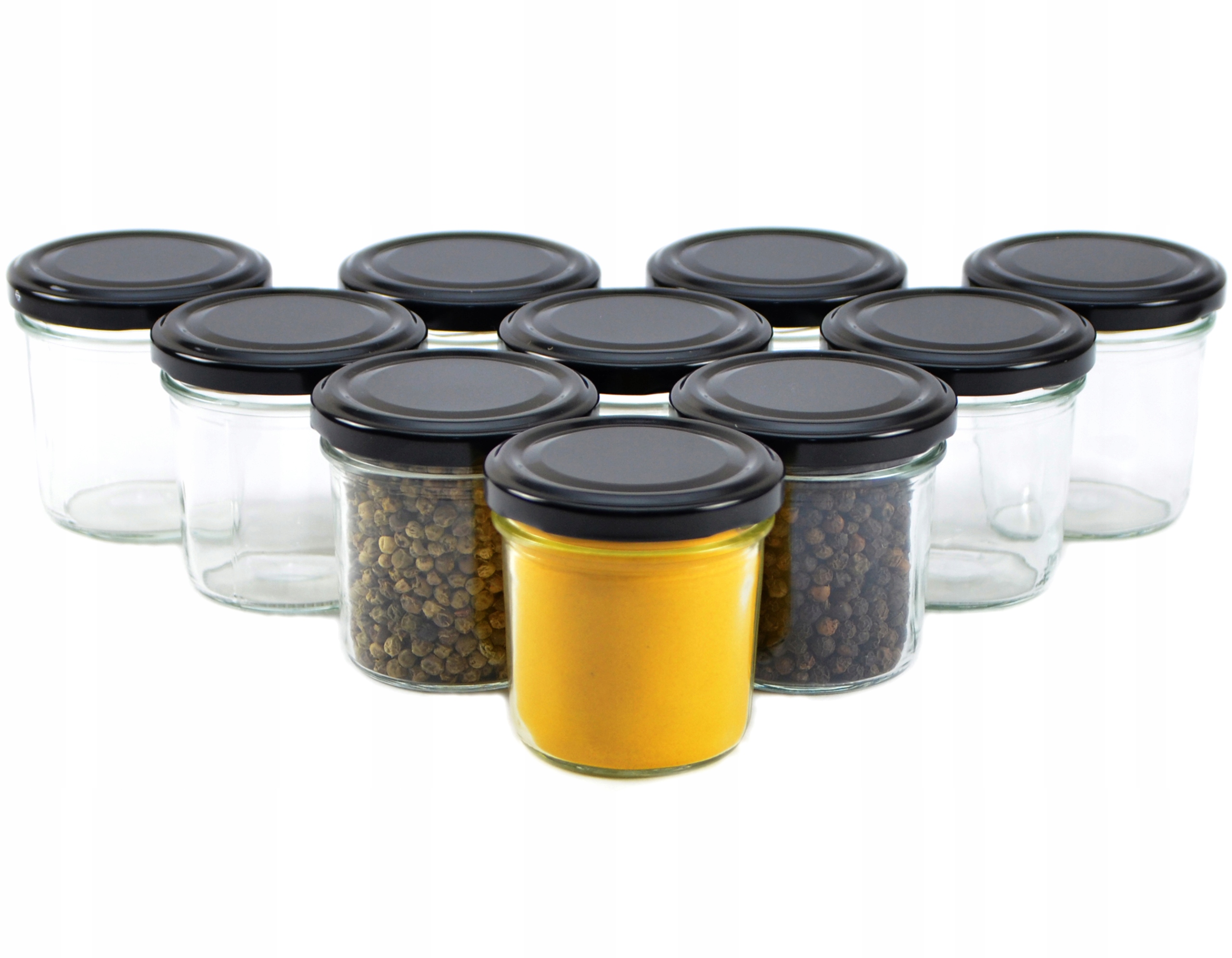 

10x Szklany słoiczek pojemnik na przetwory 120 ml