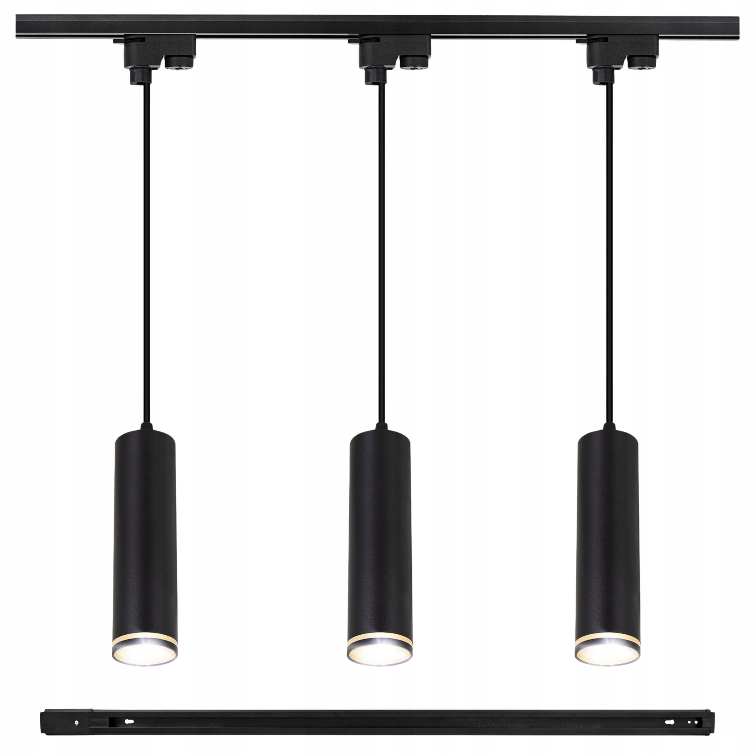 Závěsné stropní svítidlo Kolejnice 1 m 3x GU10 Tuba Led osvětlení kolejnicové desky