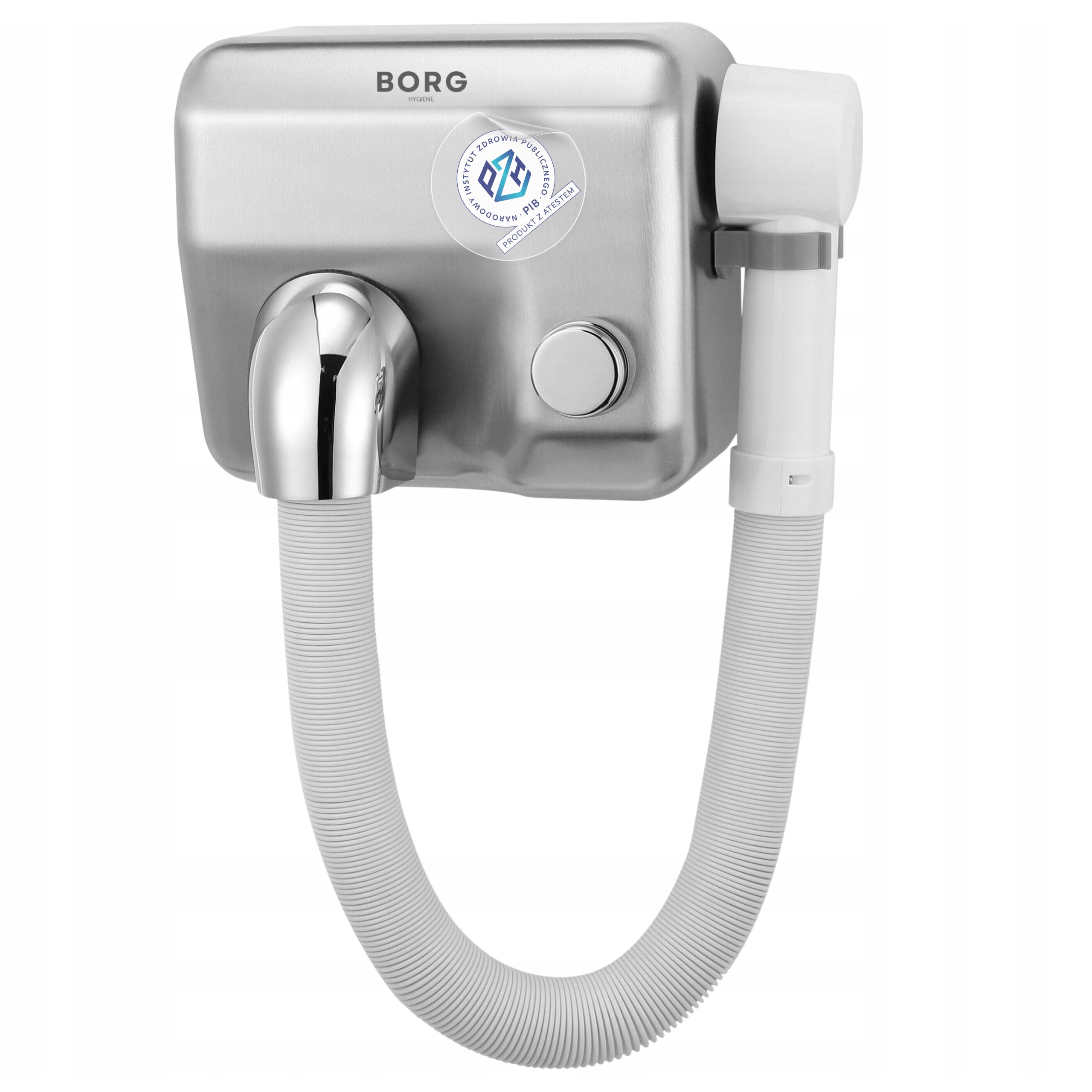 Bazénová fén s hadicí Borg Stark 1300W Nerezová Ocel Tichý provoz