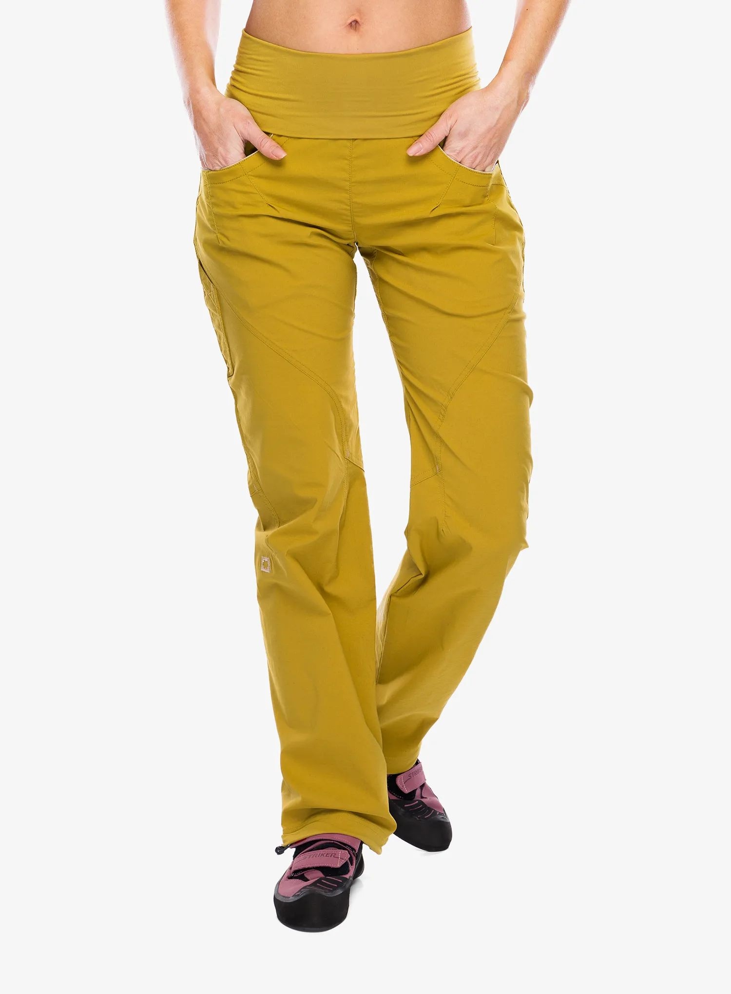 Dámské lezecké kalhoty Ocun Noya Pants yellow dried tobacco L