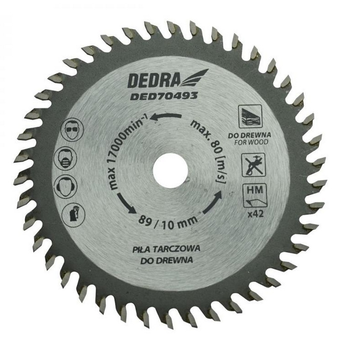 

Dedra DED70493 tarcza do drewna 89x10 mm 42Z