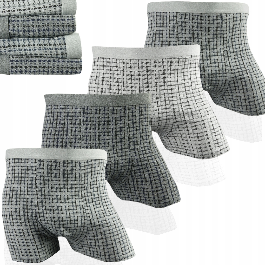 

4x Bokserki antybakteryjne Bambusowe Bawełna 4XL