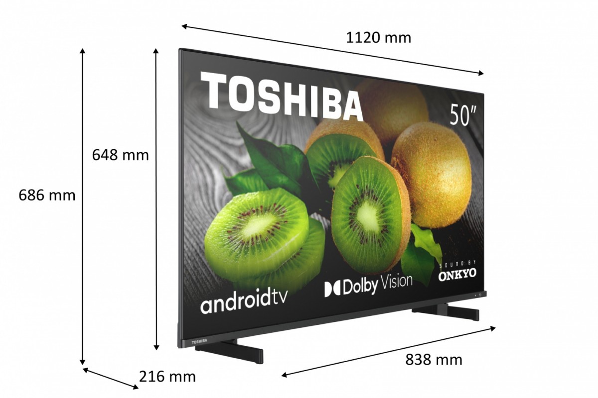 TOSHIBA Telewizor LED 50 cali 50UA5D63DG Przekątna ekranu (cale) 50