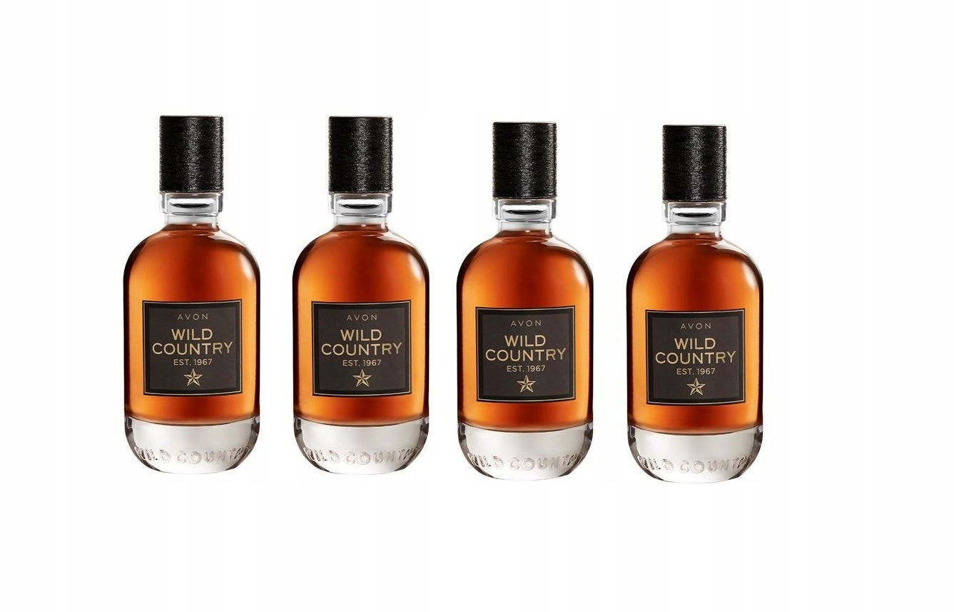Avon Wild Country Perfum Męski Dla taty Męża 75ml Zestaw 4 sztuk
